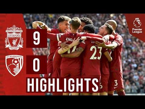[Video] Liverpool 9 – 0 Bournemouth (Aug-22-2022) Premier League Highlights | Mp4 Download