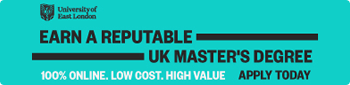 Earn a reputable UK Master's Degree at University of East London - Apply Today